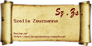Szelle Zsuzsanna névjegykártya